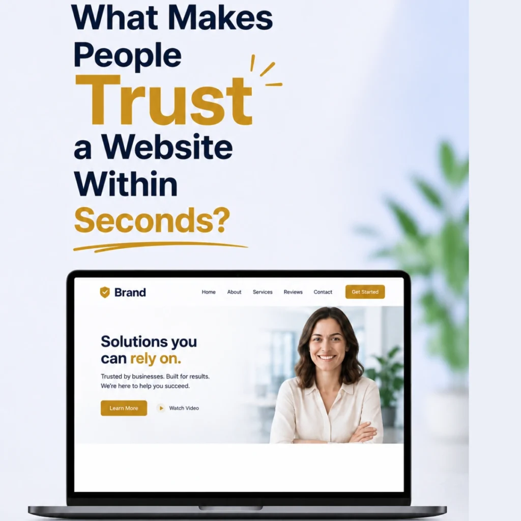 What Makes People Trust a Website Within Seconds?