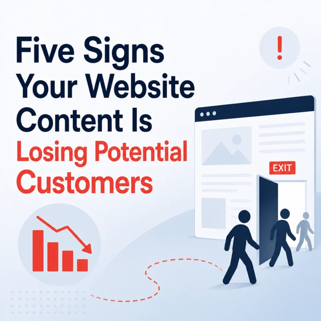 Five Signs Your Website Content Is Losing Potential Customers